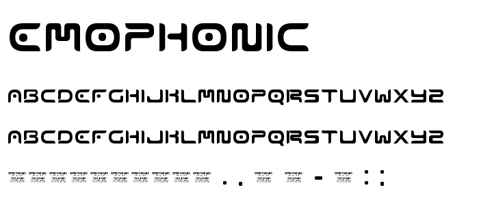 Emophonic font