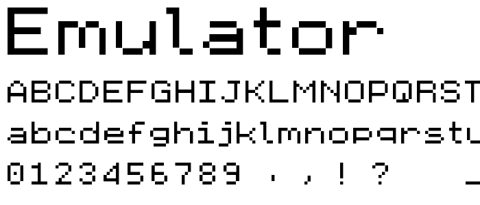 Emulator font