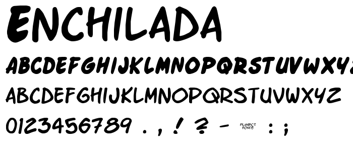 Enchilada font