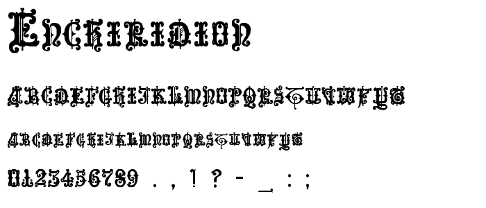 Enchiridion font