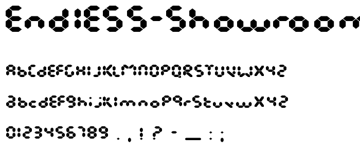 Endless Showroom Regular font