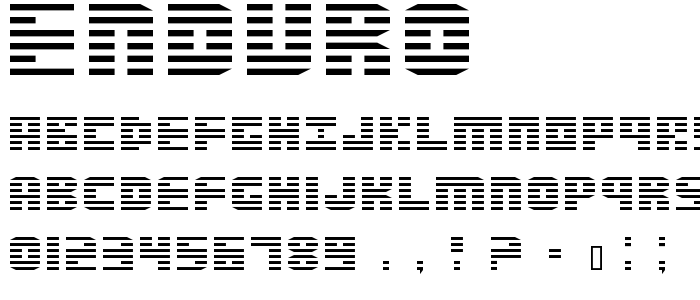 Enduro font