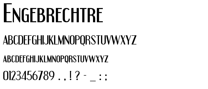 Engebrechtre font