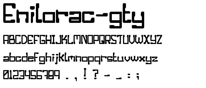 Enilorac gty font