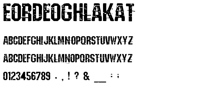 Eordeoghlakat font