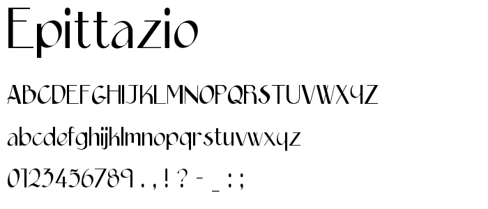 Epittazio font