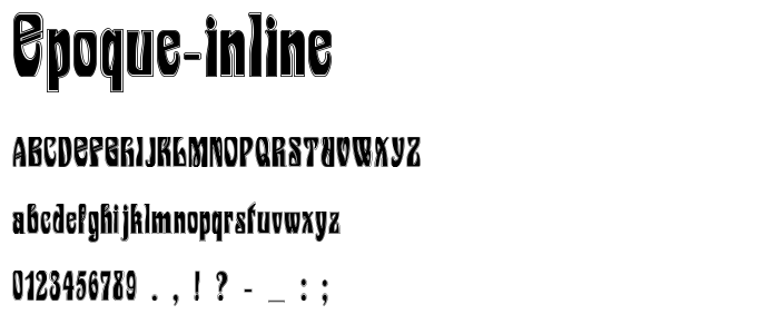Epoque Inline font