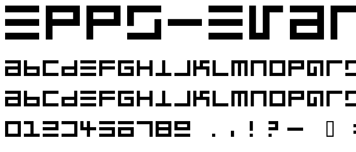 Epps Evans font