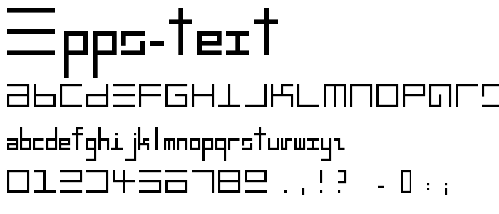 Epps Text font