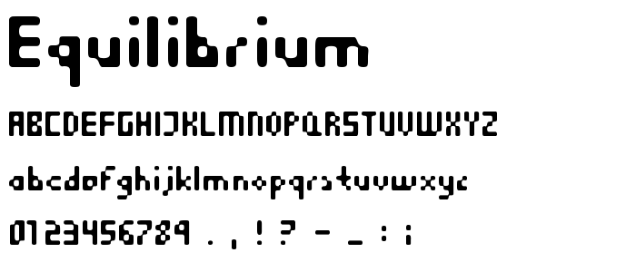 Equilibrium font