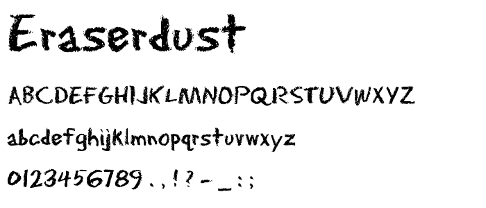 EraserDust font