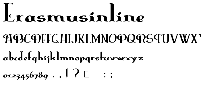 ErasmusInline font