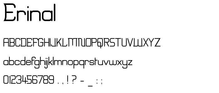 Erinal font