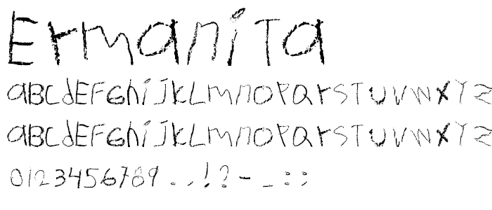 Ermanita font