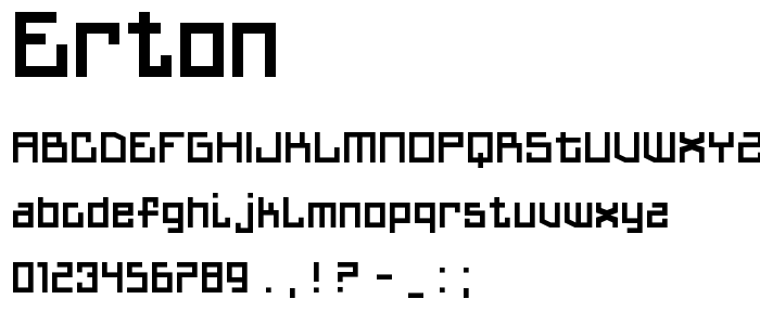 Erton font