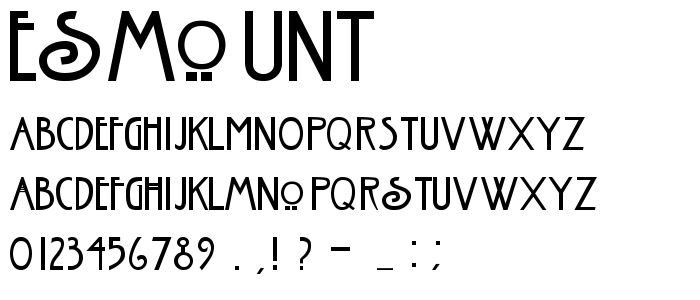 Esmount font