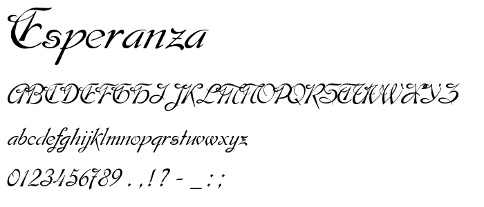 Esperanza font