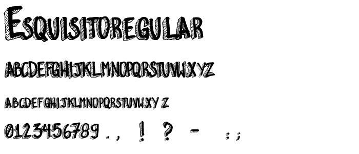 EsquisitoRegular font