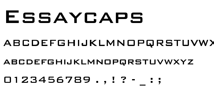 EssayCaps font