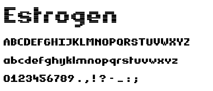 Estrogen font