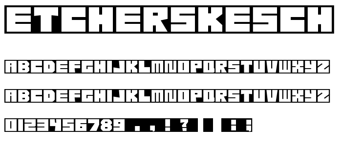 EtcherSkesch Regular font