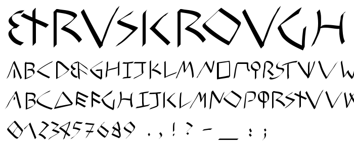 EtruskRough font
