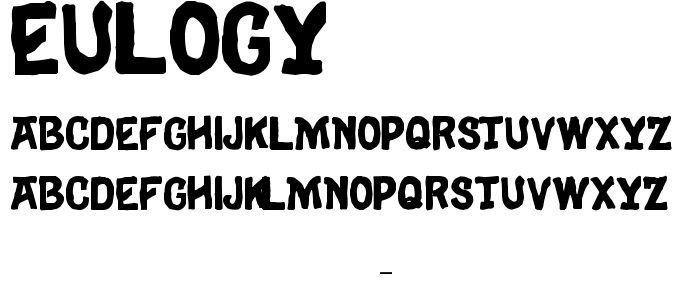 Eulogy font