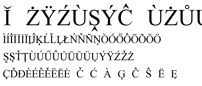 European Serif font