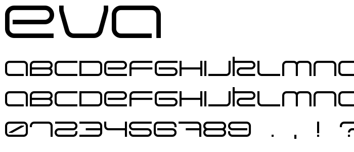 Eva font