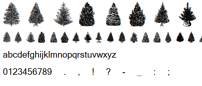 Evergreen font