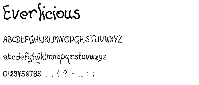 Everlicious font