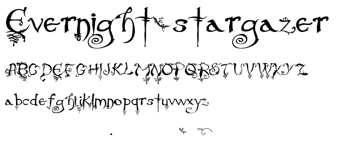 Evernight-Stargazer font