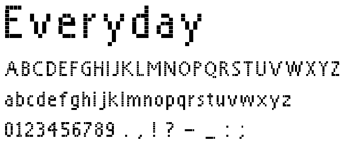 Everyday font