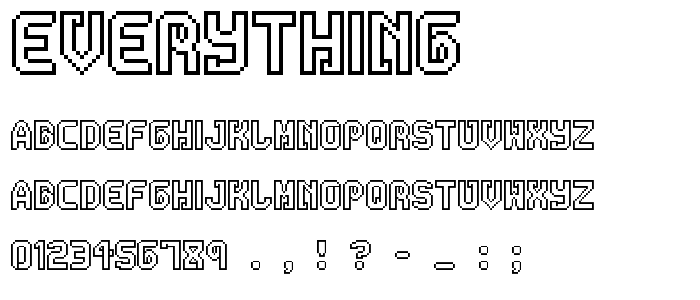 Everything font