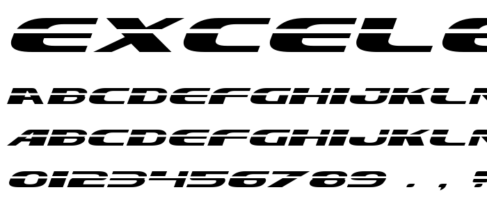 Excelerate font