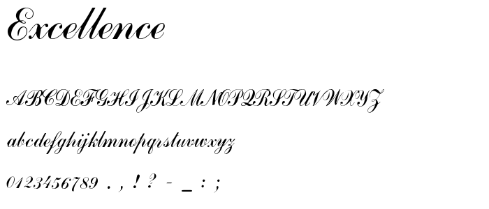 Excellence font