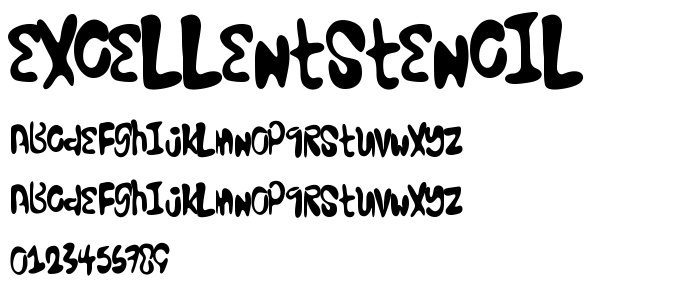 ExcellentStencil font