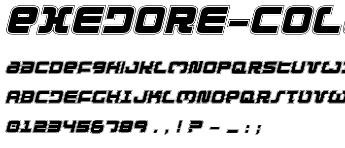 Exedore College Italic font