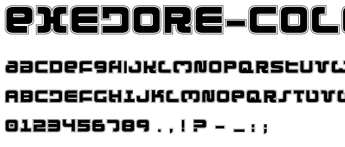 Exedore College font