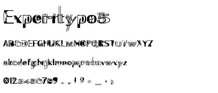 Experitypo5 font