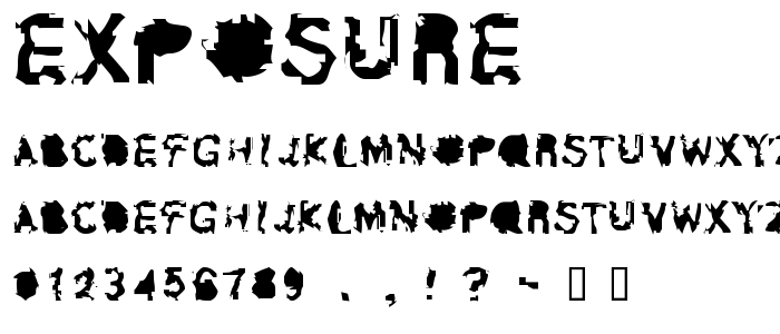 Exposure font