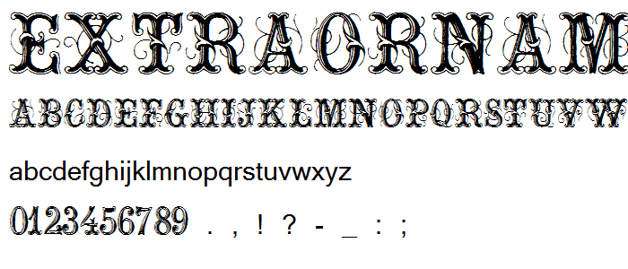 ExtraOrnamentalNo2 font