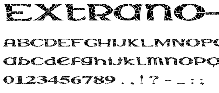 Extrano  Arano font