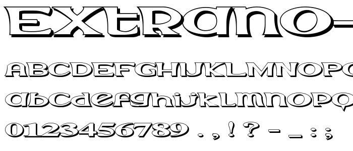 Extrano  Sombra font