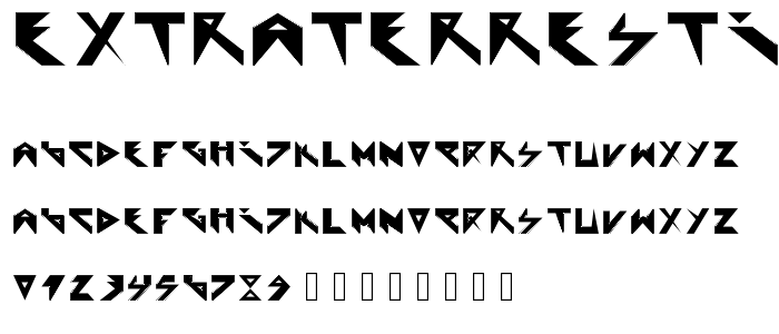 Extraterrestial font