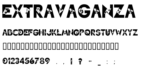 Extravaganza font