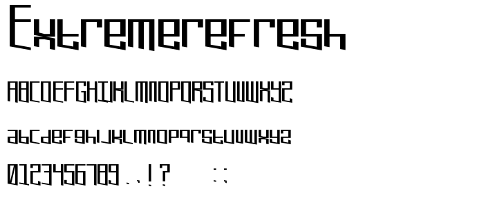 ExtremeRefresh font