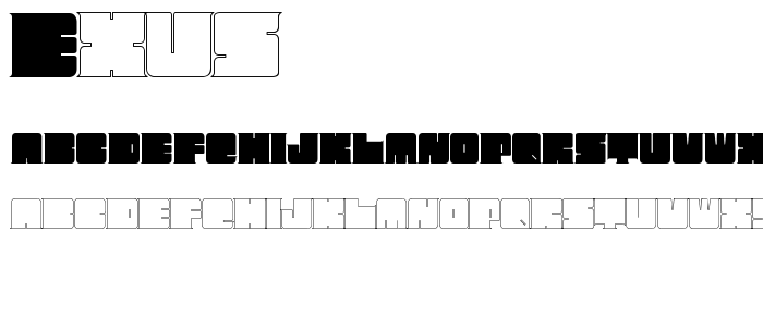 Exus font