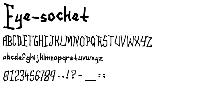 Eye Socket font