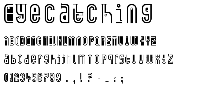 EyeCatching font